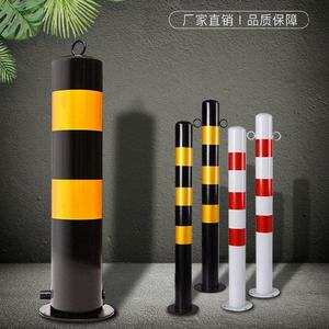 Poteau de signalisation fixe en acier pour parking souterrain, borne de délimitation de zone de propriété, barrière d'isolation de véhicules - Product Image 4