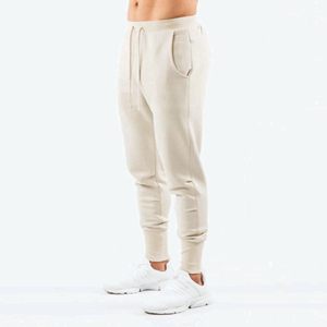 Pantalones de chándal de pierna recta con etiqueta privada personalizada al por mayor, pantalones de chándal de felpa francesa para hombre, pantalones para correr - Product Image 4