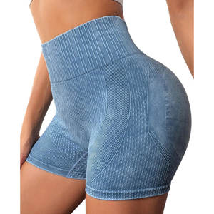 กางเกงขาสั้นของผู้หญิงกางเกงขาสั้นออกกำลังกายโยคะผ้าไนลอนโพลีเอสเตอร์ออกแบบโลโก้ได้ตามต้องการ - Product Image 1