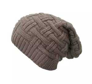 New Latest High Quality baggy Slouchy 100% Acrylic Beanie Hat Cap Warm fleece Cuffed Ribbed winter Warm Waffle beanie hat caps - Product Image 2