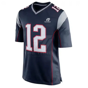 Maillot de football américain sans manches léger et respirant, fabriqué au Pakistan, prix abordable, 100 % polyester, col ras du cou/en V, personnalisable pour équipe - Product Image 2