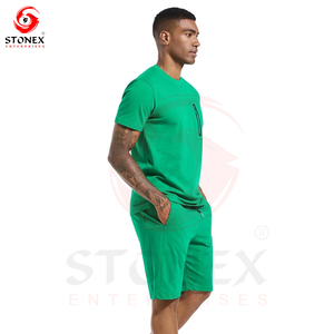 Shorts and T-Shirt <b>Sets</b> Custom Crewneck Tracksuits Cotton Polyester Short Sleeve Men Shorts Tracksuit <b>Sets</b> - Product Image 5
