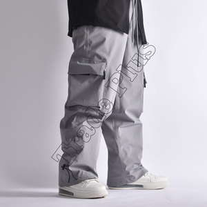 Pantalones de Snowboard Impermeables, Cortavientos y Transpirables con Cierre, 100% Poliéster, Holgados, Unisex, de Pierna Ancha, Personalizados, Estilo Urbano, para Esquí - Product Image 4