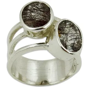 แหวนเงินแท้ 925 ประดับโทแพซ สไตล์โบโฮ งานแฮนด์เมด สำหรับผู้หญิง ของขวัญเครื่องประดับชั้นดี - Product Image 1