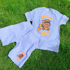 Camiseta y pantalones cortos personalizados para hombre, conjunto de 2 piezas para trotar, venta al por mayor, novedad - Product Image 3