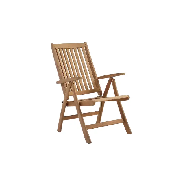 Tik ahşap kapı toptan yüksek kaliteli hafif katlanabilir plaj alanı açık piknik eğlence sandalye