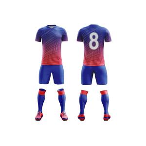 Ensemble d'uniformes d'équipe de football sublimés personnalisés Design de maillot de football Maillots de football France en polyester 100% de haute qualité - Product Image 1