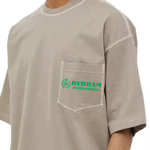 T-shirts amples à manches courtes pour homme, 100% coton, col rond, décontractés, à imprimer, vente en gros, best-seller, pour l'été - Product Image 4