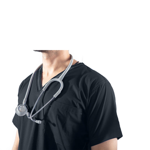 Haute qualité hommes gris gommage survêtement ensembles uniforme Spandex gommages uniformes ensembles à la mode médecin uniformes médicaux - Product Image 5