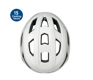 Nouveau casque de vélo gris clair pour adultes, ajustement réglable, à partir de 14 ans - Product Image 2