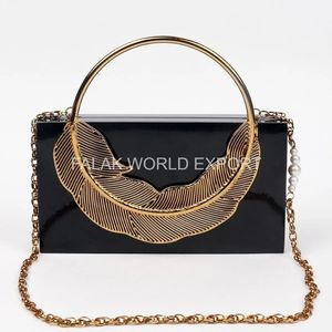 Bolso de Mano de Lujo para Mujer, Accesorio de Moda para Bodas de Diseñador, Hecho a Mano, Decoración de Perlas de Resina, FWE - Product Image 1