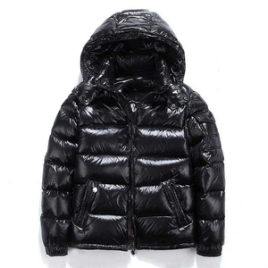 OEM Manufacturer Custom Men's Warn Winter Shiny Quilted Puffer <b>Jacket</b> Windbreaker <b>Padded</b> Thick Black <b>Hooded</b> Bubble <b>Padded</b> <b>Jacket</b> - Product Image 1
