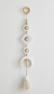 Handmade Round Wooden Bead Wall Hanging Boho Minimalist Home <b>Decor</b> Natural Material Wall Accent for Living Room - Product Image 3