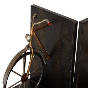 Mid-Century Modern Bookends <b>Retro</b> Style <b>Decorative</b> Iron Book Holders for Modern Spaces - Product Image 2