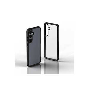 Coque de protection Netzy Luxury SAFA Edo pour Galaxy S24, noire, en PC rigide, transparente et translucide avec finition givrée - Product Image 3