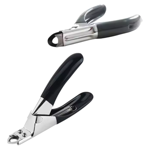 ที่ตัดเล็บขนสัตว์เลี้ยงทำจากสแตนเลสทนทานพร้อมที่จับสีดำปลอดภัยสำหรับดูแลเล็บสุนัขและแมว - Product Image 4