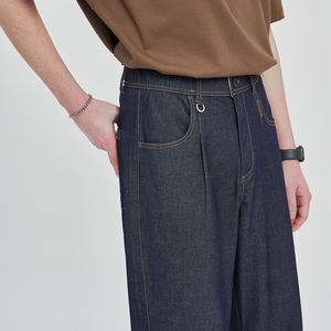 ผ้าเดนิมสำหรับผู้ชายผ้าเดนิมสำหรับโรงงานผ้าเดนิมพิมพ์ลายฤดูใบไม้ร่วงซักได้โดยตรงจากโรงงาน - Product Image 2