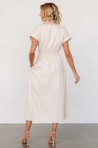 Robe décontractée de style pour femmes Tissu froissé avec manches longues et ceinture - Product Image 4