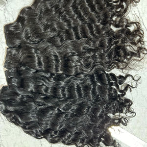 Extensiones de cabello virgen sedoso indio de trama brillante y cabello humano crudo de un solo dibujo de Temple seleccionado a mano para la calidad - Product Image 3