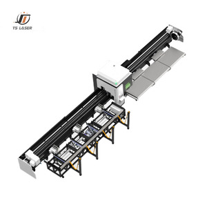 Découpeuse de tubes <span class=keywords><strong>laser</strong></span> à fibre 6000W, machine de découpe de tubes <span class=keywords><strong>laser</strong></span> à fibre 12000W à trois mandrins pour tubes et tuyaux en acier inoxydable et aluminium - Product Image 1