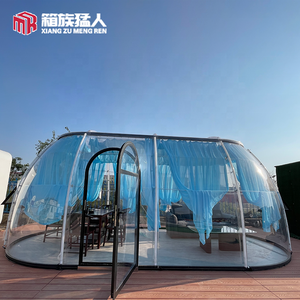 Carpa Domo Geodésica de Lujo Moderna, Transparente, Impermeable, para Glamping, con Vista al Cielo Estrellado, para las Cuatro Estaciones, con Marco de Aluminio - Product Image 1