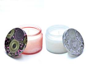 India Votive <b>Glass</b> Scented <b>Candles</b> Diwali Home Decor Gift manufacturer Fragrance-Lavender Lemon Grass & Rose - Product Image 5