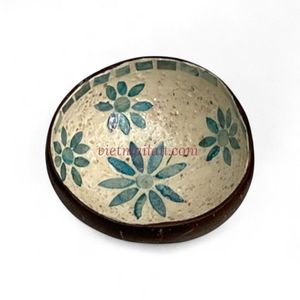 ชามมะพร้าวทำด้วยมือที่มีการฝังแม่ของไข่มุกรูปร่างและการออกแบบที่กำหนดเองสไตล์โบฮีเมียนเวียดนาม - Product Image 3