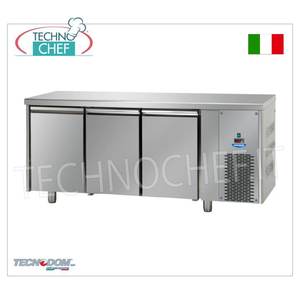 อุปกรณ์ทำความเย็นสำหรับครัวเชิงพาณิชย์ TECNODOM แบบ 3 ประตู ตู้แช่แข็ง/โต๊ะแช่ GN 1/1 อุณหภูมิ -18/-22 องศาเซลเซียส - Product Image 1