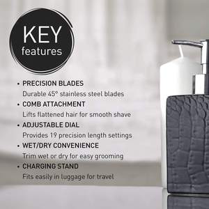 Tondeuse à barbe portable humide/sèche, tondeuse à poils de nez et d'oreilles, système de nettoyage électrique par aspiration pour usage domestique et automobile, fabriquée en plastique durable - Product Image 2