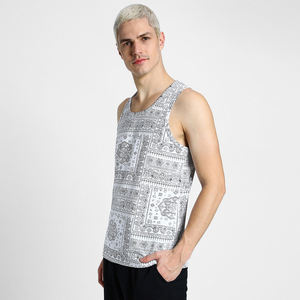 Débardeur léger personnalisé par sublimation, usine OEM, marque privée, streetwear décontracté, séchage rapide, respirant, doux, 100% polyester - Product Image 2