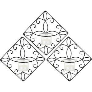 Diseño único Decoración del hogar Scones de pared Portavelas de Calidad exclusiva Portavelas de metal Portavelas de hierro Scones de pared - Product Image 2