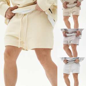 Wholesale Plain Streetwear Drawstring Blank Heavy Thick French Terry Cotton Jogger <b>Shorts</b> <b>Men</b> Cotton Fleece Sweat <b>Shorts</b> - Product Image 5