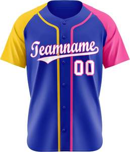 Chemises de baseball personnalisées OEM pour hommes femmes Uniformes de vêtements de sport avec maillots à boutons complets Maillots imprimés de softball sublimés - Product Image 3