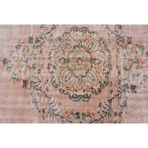 <b>Vintage</b> Turkish <b>Rug</b> 3.6 X 6.8ft Handmade Plush Wool with Latex Backing Patchwork Pattern for Bedroom Rectangle Hallway Design - Product Image 5