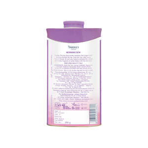 Talco Perfumado de Lujo Yardley London Morning Dew, Aroma Lily Valley Frangipani, 97% Ingredientes Naturales, 100g 250g para el Cuerpo - Product Image 2