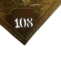 Plaque de chapeau en laiton Shako français du 108e Napoléon avec aigle, chapeau Shako personnalisé avec épingle de sûreté