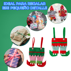 Sacchetto Regalo Decorativo a Forma di Elfo per Regali Festivi Natalizi - Product Image 2