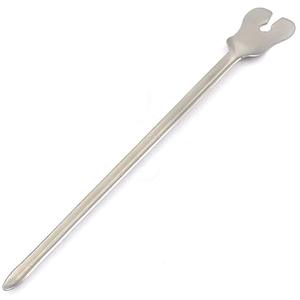 Sondas de oído médicas de color negro Sondas de cureta de oreja quirúrgicas de acero inoxidable de doble extremo Shapleigh Buck - Product Image 5