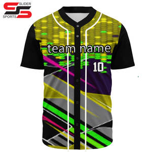 Camiseta de béisbol de alta calidad sublimada con logotipo bordado en twill - Product Image 4