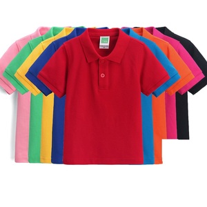 Chico Polo camiseta de alta calidad 10 colores 200gsm 65% algodón liso verano transpirable personalizado OEM niños Polo camiseta para hombres - Product Image 2