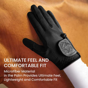 Produit populaire Gants d'équitation Confortable Antidérapant Conception résistante à l'usure Respirant Logo personnalisé Gants d'équitation - Product Image 5