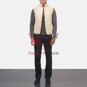 Chaleco de cuero acolchado de los últimos diseños de calidad superior para el invierno de los hombres al aire libre Casual trajes logotipo personalizado elegante chaleco acolchado - Product Image 1