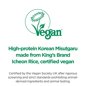 Proteína de arroz orgánica multigrano sin gluten Coreana de primera calidad en polvo 500g Cereal de desayuno vegano Superfood Drink Mix Box Packaging - Product Image 5