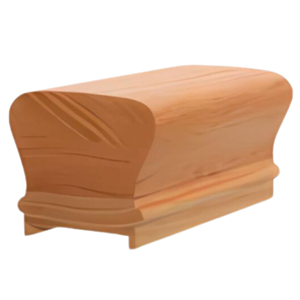 Main courante en bois de pin de haute qualité 6210P avec filet (5x44.7mm) Meilleures ventes de pièces d'escalier élégantes en bois - Product Image 1