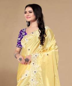 Auto conçu fête porter Designer soie brodé Saree avec chemisier pièce marché de gros bas prix en vrac Sari dames porter 500 Alphanumero - Product Image 1