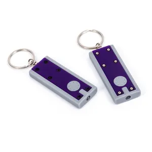2024 Portable Sports Giveaway Novelty Gifts Plastic LED Keyring Personalized Cheap Customized Floating Keychain Logo