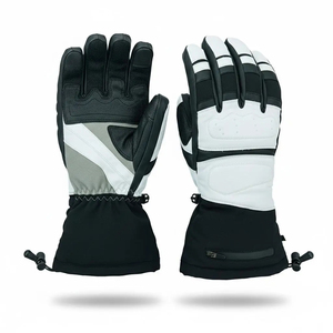 Gants de moto personnalisés imperméables, respirants, en cuir, thermiques, chauds, à fermeture à boucle, pour l'automne - Product Image 3