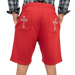 Pantalones Cortos Bermuda Casuales para Hombre de Primera Calidad, Más Vendidos, Logotipo Personalizado OEM, Nuevo Modelo, Pantalones Cortos de Felpa con Pedrería para Hombre - Product Image 4