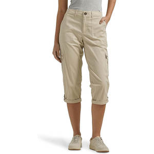 Pantalon cargo personnalisé OEM pour femmes avec logo imprimé tissu durable en coton pantalon utilitaire pour femmes streetwear confortable - Product Image 5