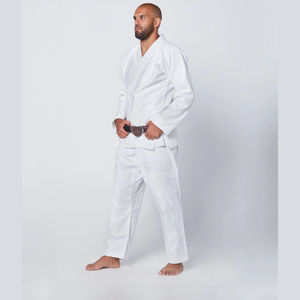 2025 traje BJJ Gi Unisex de la mejor calidad, pantalones cortos de Karate de Judo azul hechos en Pakistán, trajes de entrenamiento duraderos con bolsa personalizada - Product Image 5